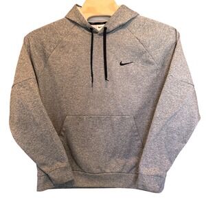 Nike Therma-Fit Mens Gray Hoodie Pullover Long Sleeve Athletic XL